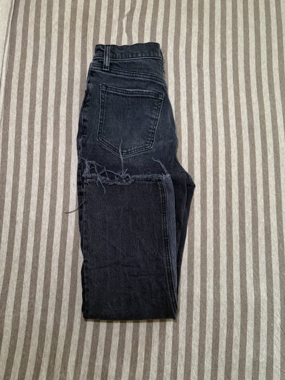 Abercrombie & Fitch 90s Ultra High Rise Straight Jeans Black 25/0R